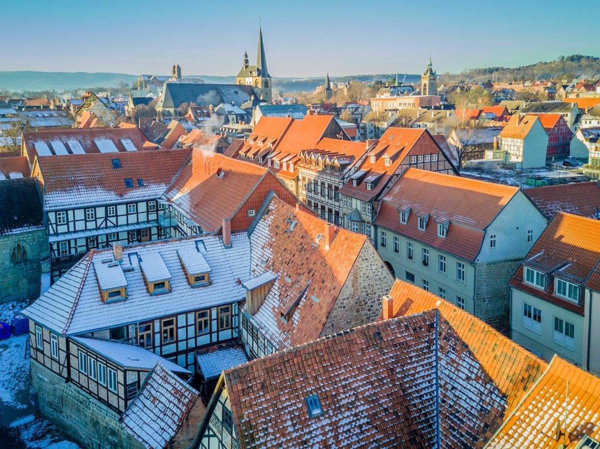 Himmlischer Hof - Juwel Von 1477, Terrasse, Kamin, P, Oeko, Denkmal Кведлінбург Екстер'єр фото