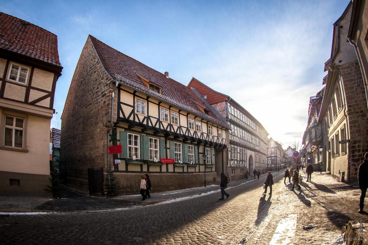 Himmlischer Hof - Juwel Von 1477, Terrasse, Kamin, P, Oeko, Denkmal Кведлінбург Екстер'єр фото